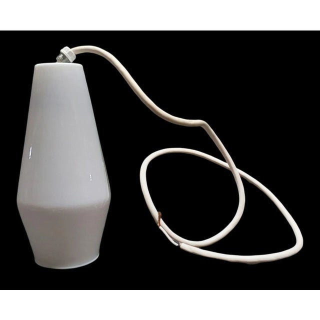 Moe Light Vintage 1960s Mid-Century Modern Moe Light Star Light Thomas Industries White Glass Shade For Sale - Image 4 of 9