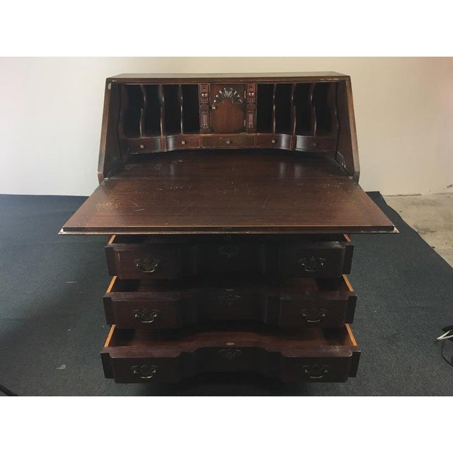 Maddox Colonial Reproduction FourDrawer Secretary Desk Chairish