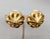 Les Bernard Vintage 1980s Les Bernard Matte Goldtone Spiral Clip Earrings-2 Pieces For Sale - Image 4 of 12