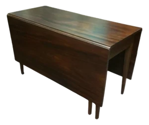 Antique Drop Leaf Table, Dining Table Mahogany