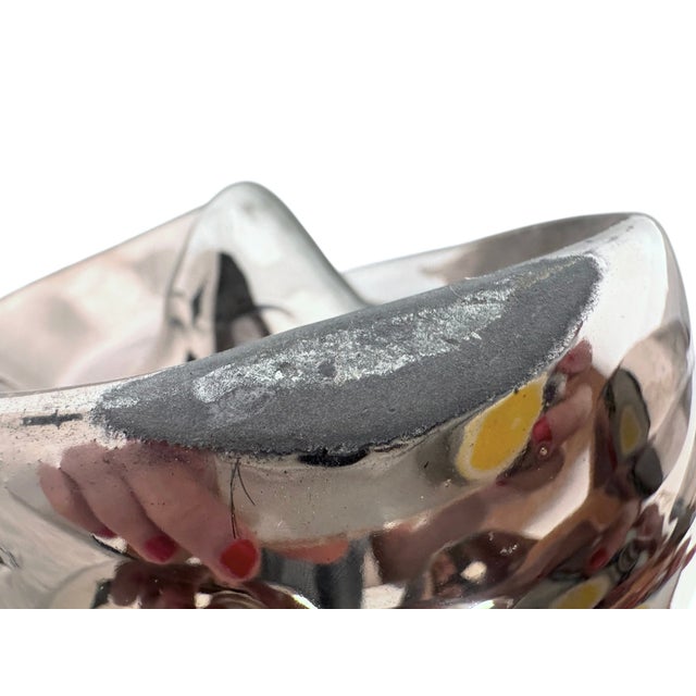 Dolbi Cashier 1980 "New Regency" Chrome & Ceramic Centerpiece For Sale - Image 11 of 12