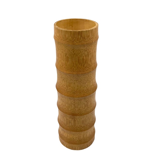 Hollywood Regency Bamboo Vase, 1970 For Sale - Image 6 of 18