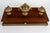 Mahogany and gilded bronze inkwell, 19th century, napoleon iii period. Gilded bronze and mahogany inkwell, 19th century,...