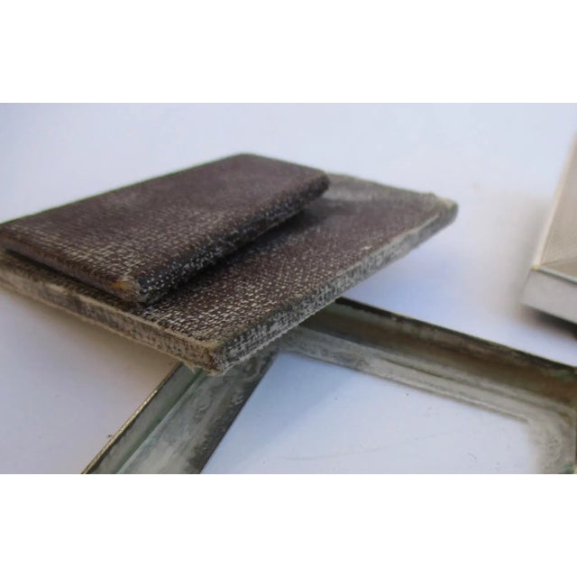 1950s Pair of Vintage Sterling Silver Photo Frames- Pair of 2 For Sale - Image 5 of 6