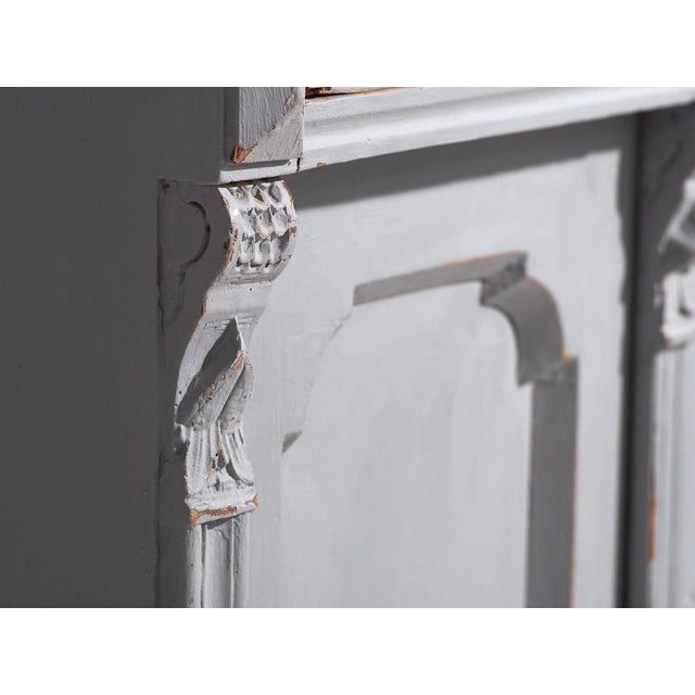 Gray Antique Two-Door Living Room Chest of Drawers, 1920s For Sale - Image 8 of 18