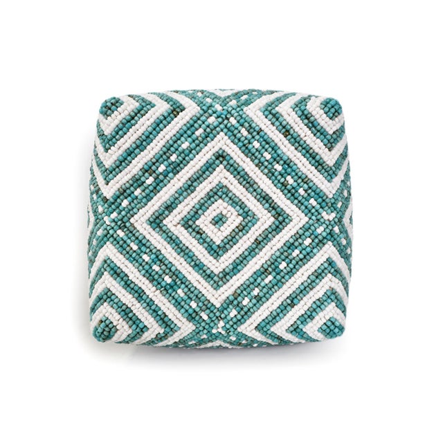 Contemporary Beaded Bamboo Box Small For Sale - Image 3 of 4