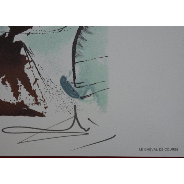 Salvador DALI (1904-1989) Horses, the Racehorse, 1983 Lithography Signed in the plate On Arches vellum 36 x 56 cm...