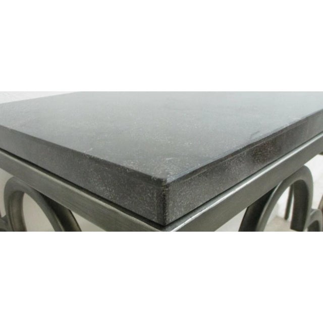 Metal 1990s Universal Furniture New Bohemian Wildflower Console Sofa Table For Sale - Image 7 of 12