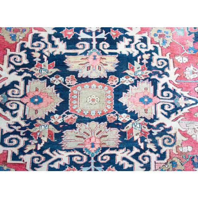 19th Century Persian Serapi Rug For Sale - Image 13 of 16