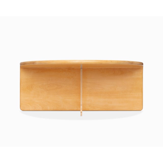 Late 20th Century Vintage Solid Maple and Lucite Coffee Table by Gerald McCabe For Sale - Image 5 of 11