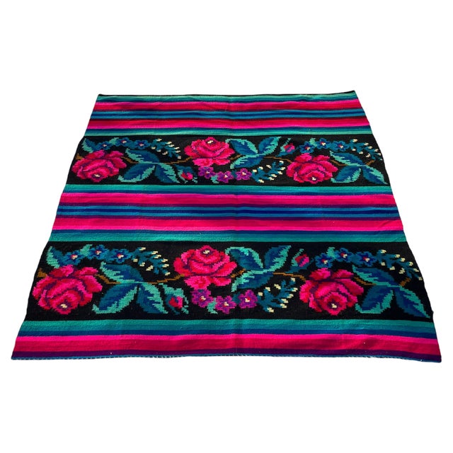 Turkish Kilim Rug, 1940s For Sale