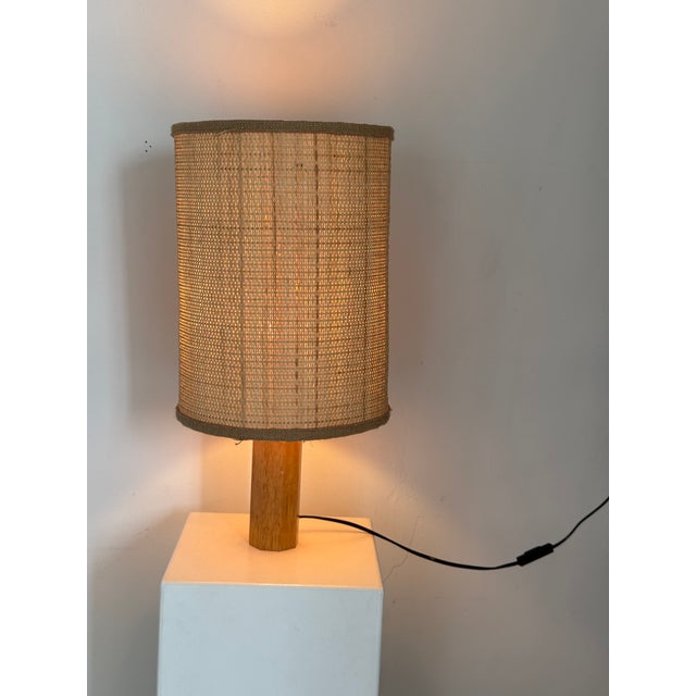 Vintage Natural Wood Pencil Lamp Base from Tarogo, 1980s For Sale - Image 13 of 15
