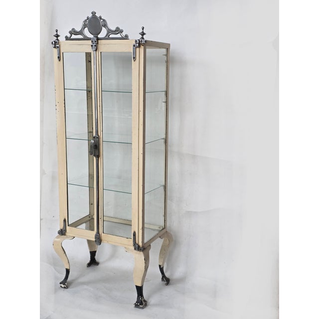 Vintage Iron Display Cabinet, 1930s For Sale - Image 4 of 10