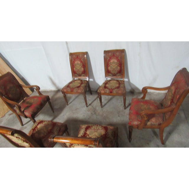 1980s Ethan Allen Designer Dining Room Chairs Amazing For Sale - Image 6 of 12