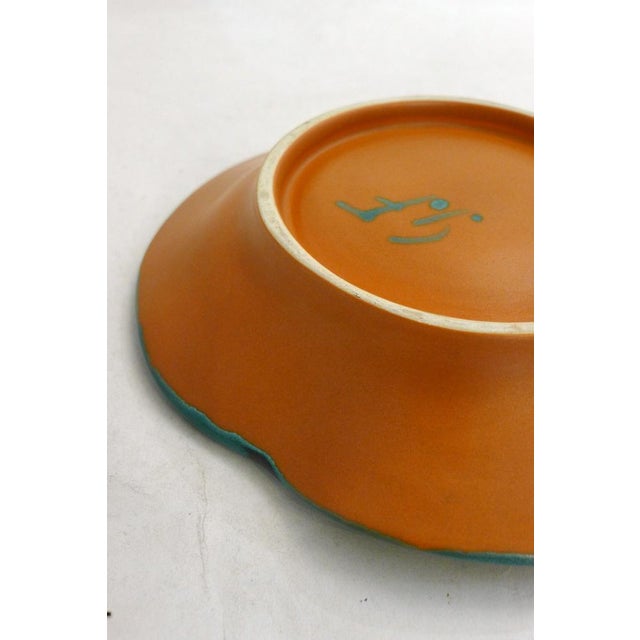 Mid-Century Enameled Bowl with Graphic Decoration by G. Fourmaintraux, 1950s For Sale - Image 9 of 13