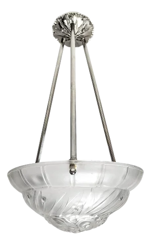 French Art Deco Pendant Chandelier