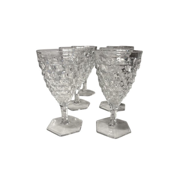 Mid 20th Century Mid 20th Century Fostoria Water Goblets - 6 pcs For Sale - Image 5 of 13