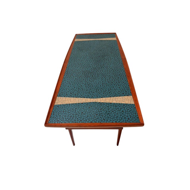 Mid-Century Modern Coffee Table with Mosaic Top from Berthold Muller, 1950s For Sale - Image 6 of 11