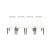 A refined set of four Cantoni One and Only dining chairs, these pieces combine crisp white leather, dark espresso-finished...