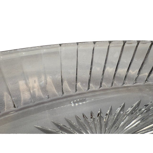 Mid 20th Century Heisey Glass Banded Flute Oval Dish For Sale - Image 13 of 15