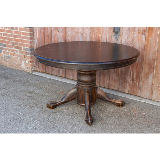 Vintage Round Pedestal Dining Table Chairish