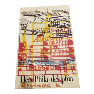1970 Original Philadelphia Promotional Art Poster For Sale
