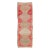 Vibrant Hand Knotted Turkish Vintage Runner in Faded Red, Coral, Orange, Pink and Green For Sale