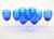 An elegant service of nine mid-century modern Val Saint Lambert crystal wine or water glasses, made in Belgium during the...