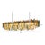 Monumental Italian Rectangular Strip “Listelli” Murano Glass Chandelier by Simoeng For Sale