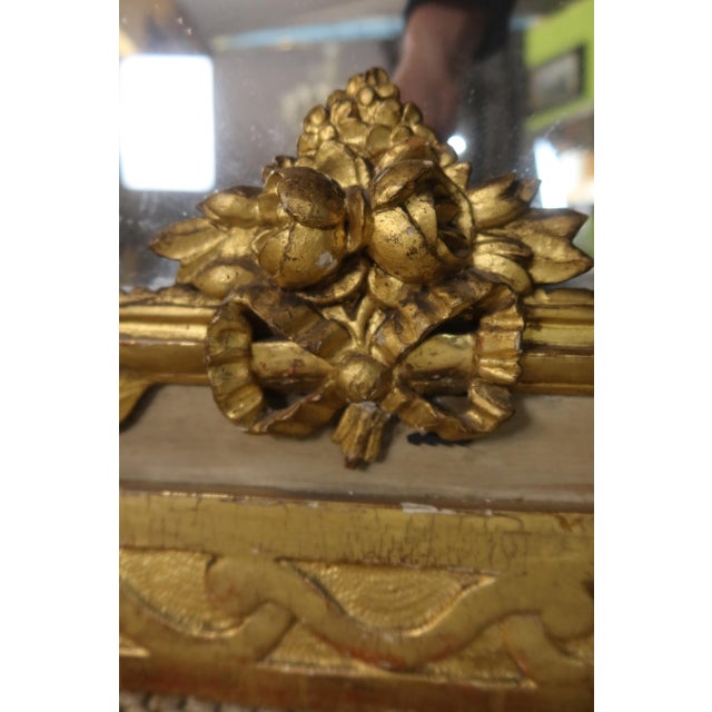 Antique Giltwood Mirror, 1800s For Sale - Image 9 of 13