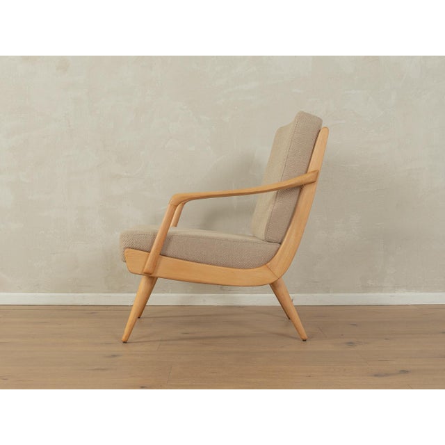 Vintage Armchair in Beech, 1950s For Sale - Image 10 of 10