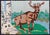 American Hooked Rug With a Bull Elk in Aspen Trees Setting 2'9" X 3'11" For Sale - Image 4 of 8