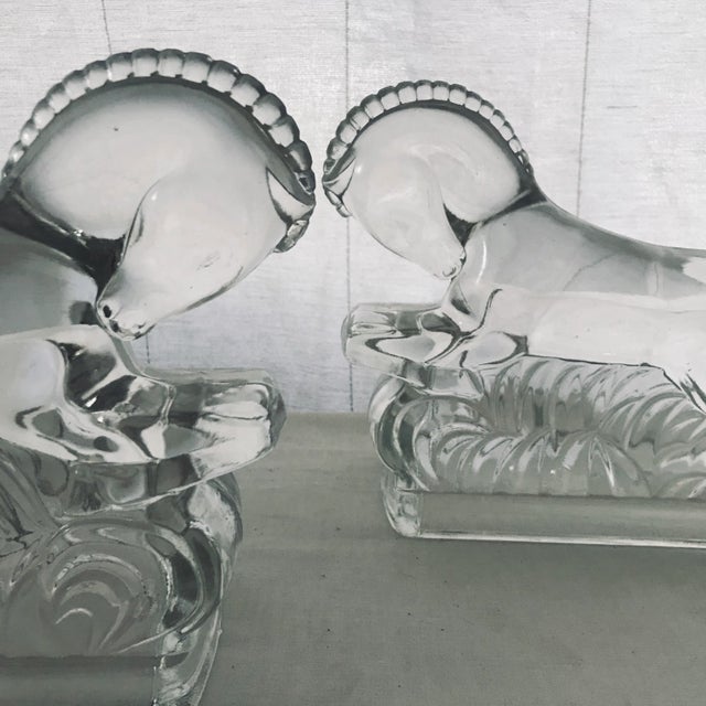 1940s Art Deco L E Smith Horse Bookends - A Pair For Sale - Image 4 of 5