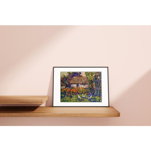 Kalenyuk Oleksiy's painting "In the Village" vividly depicts the charming essence of rural life, filled with vibrant...