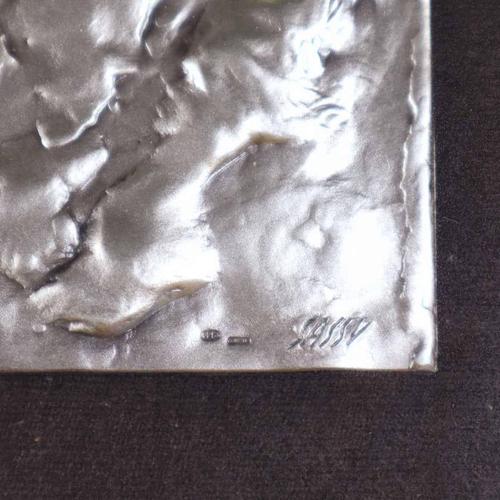 Silver Bas-Relief attributed to Aligi Sassu For Sale - Image 6 of 13