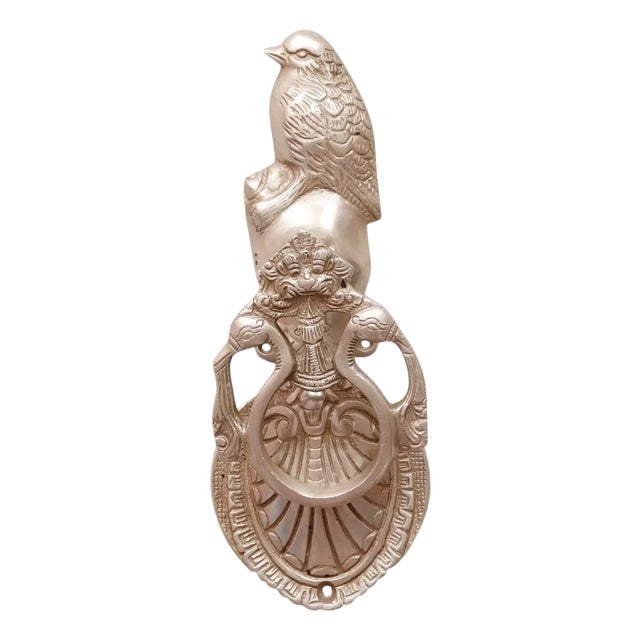 House Finch Brass Door Knocker For Sale