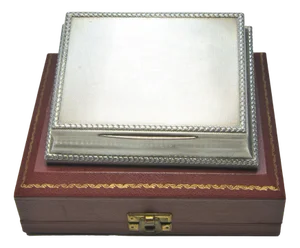 Sterling Silver Cigarette Box from Asprey & Co. London, 1950s