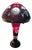 Vintage Bohemian Ruby Red Table Lamp, 1970s For Sale