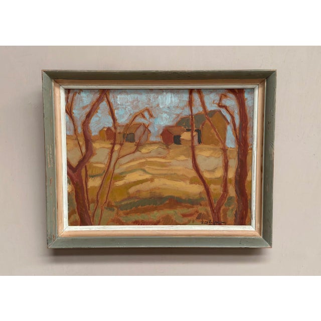 Autumn Landscape, 1950s, Oil Painting on Panel, Framed For Sale - Image 17 of 17