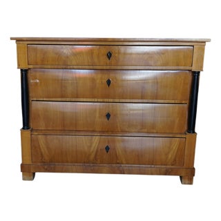 Biedermeier Chest of Drawers in Cherry, 1820s For Sale