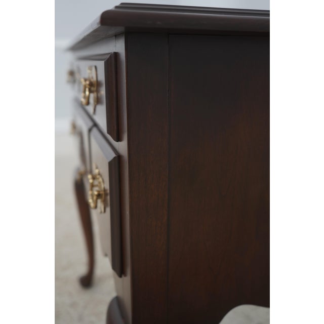 Harden Cherry Queen Anne Style Lowboy W. 4 Drawers For Sale - Image 16 of 18