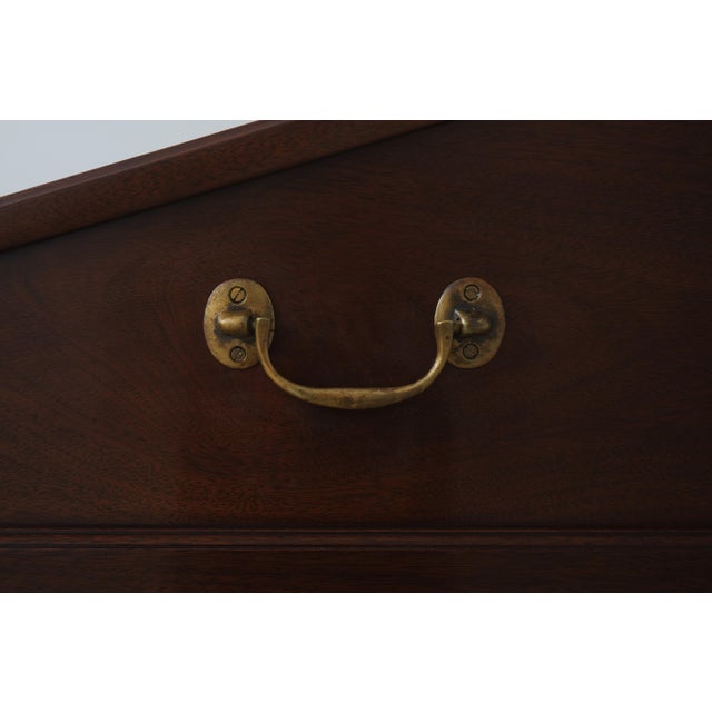 Kittinger Leather Top Mahogany Architects Desk For Sale - Image 14 of 18