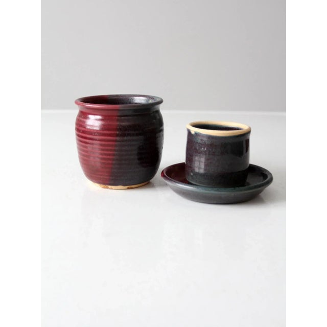 Ceramic Vintage Studio Pottery Jar For Sale - Image 7 of 12