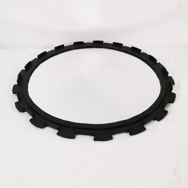 Brutalistic Wall Mirror, Denmark, 1970s For Sale - Image 9 of 9