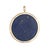 Contemporary Compass Charm Lapis Lazuli Moonstone Diamond Pendant 14k Yellow Gold Jewelry For Sale - Image 3 of 4