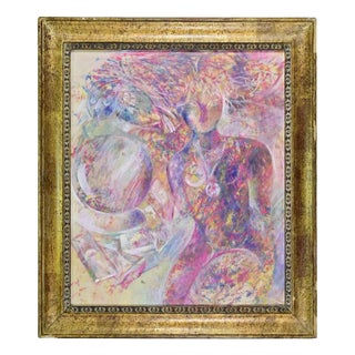 Sebastiano Sanguigni, Athena Goddess, Oil Painting, 2000, Framed For Sale