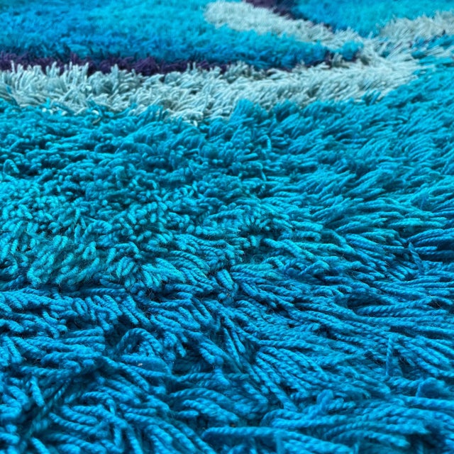 Extra Large Scandinavian High Pile Rya Rug from Ege Taepper, 1970s For Sale - Image 15 of 18