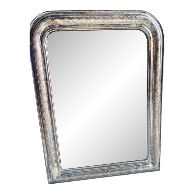 Antique Louis Philippe Silver Mirror For Sale