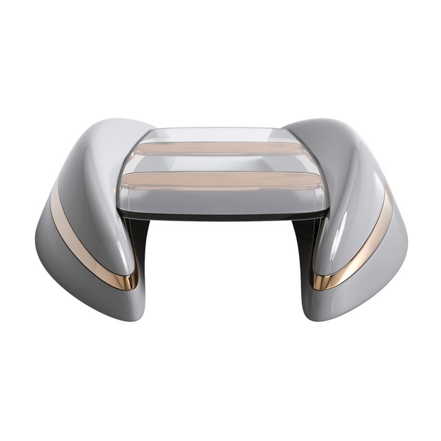 "Pera" Coffee Table With Stainless Steel and Bronze Details Bizimyer Furniture. Unmatched. Unrivalled. Designed by Hasan...