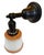 The perfect wall sconce for any room of the house that needs some great colorful charm. Original ribbed cased glass from...